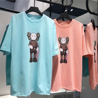 Áo thun tay lỡ kaws brown unisex