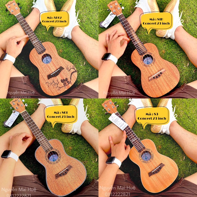 Đàn ukulele Concert Andrew chính hãng- tặng đủ phụ kiện