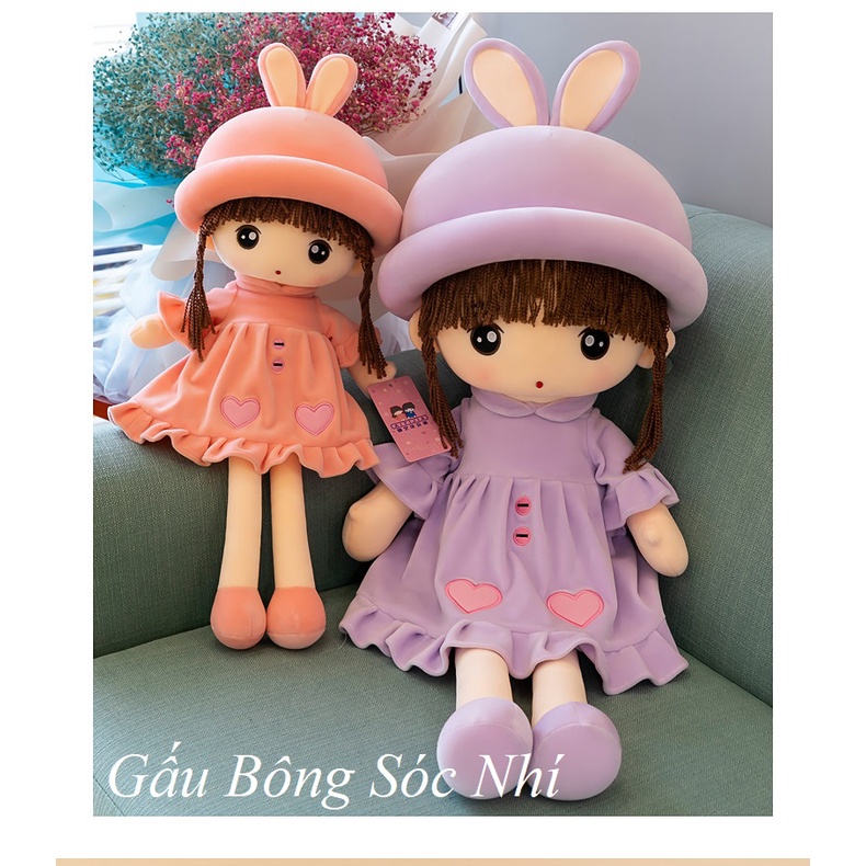 Gấu bông Búp Bê Váy Nhung Hàng Cao Cấp Quà Tặng Dễ Thương Cho Bé
