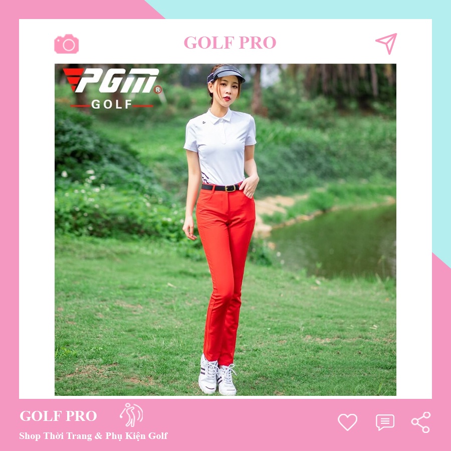 Quần golf nữ dài PGM thời trang thể thao chất vải siêu mềm nhanh khô thoáng khí GOLF PRO QN002