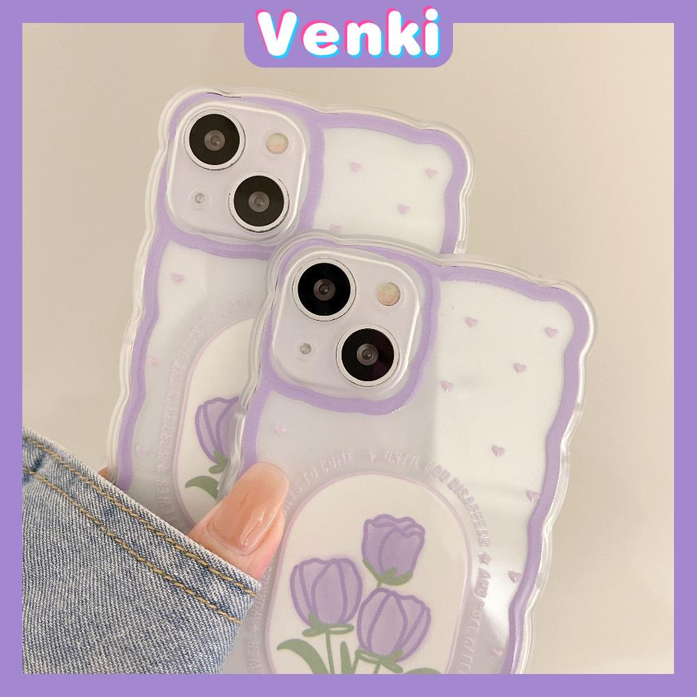 Ốp Điện Thoại Silicon Mềm Trong Suốt In Hình Hoa Tulip Cho iPhone 13 Pro Max 12 Pro Max 11 7Plus