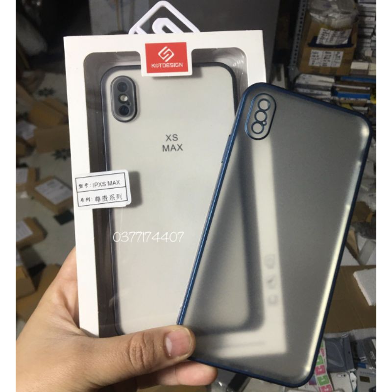 Ốp lưng KST nhám viền vuông bảo vệ camera iPhone 7 plus. 8 plus, XS max,11 Pro max , 12,12 PRO,`12 Pro max