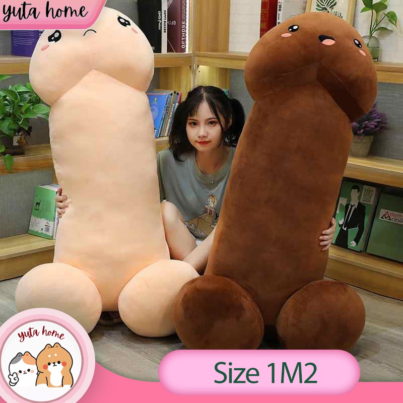 Thú Nhồi Bông Con Ciu Cute Siêu To Gấu Bông Gối Ôm Size Lớn - Vải Nhung Co Dãn 4 Chiều - Bông Gòn Cao Cấp - Yuta Home