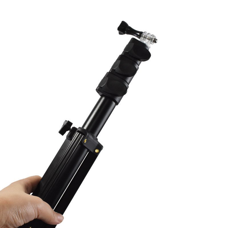 Giá đỡ 3 chân tripod camera hành trình gopro xiaomi..hợp kim cao cấp chân cao 2m hạ được xuống thấp