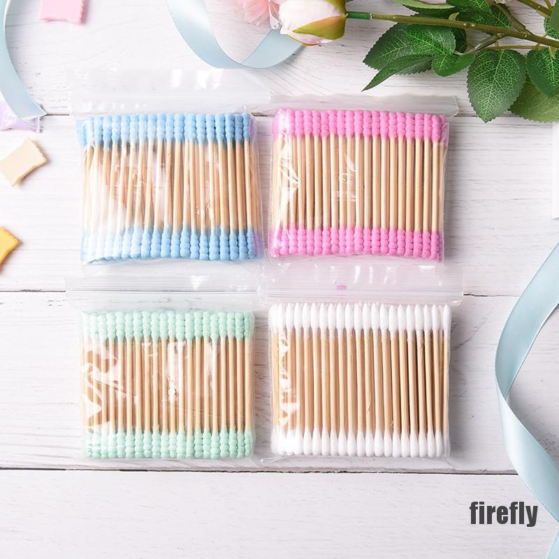 (Hàng Mới Về) Bộ 100 Bông Cotton Đầy Màu Sắc