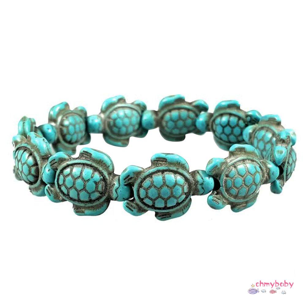 Vòng tay Handmade Turquoise chính hãng Hawaiian Sea Turtle Bracelet Đồ trang sức trên bãi biển [8/5]