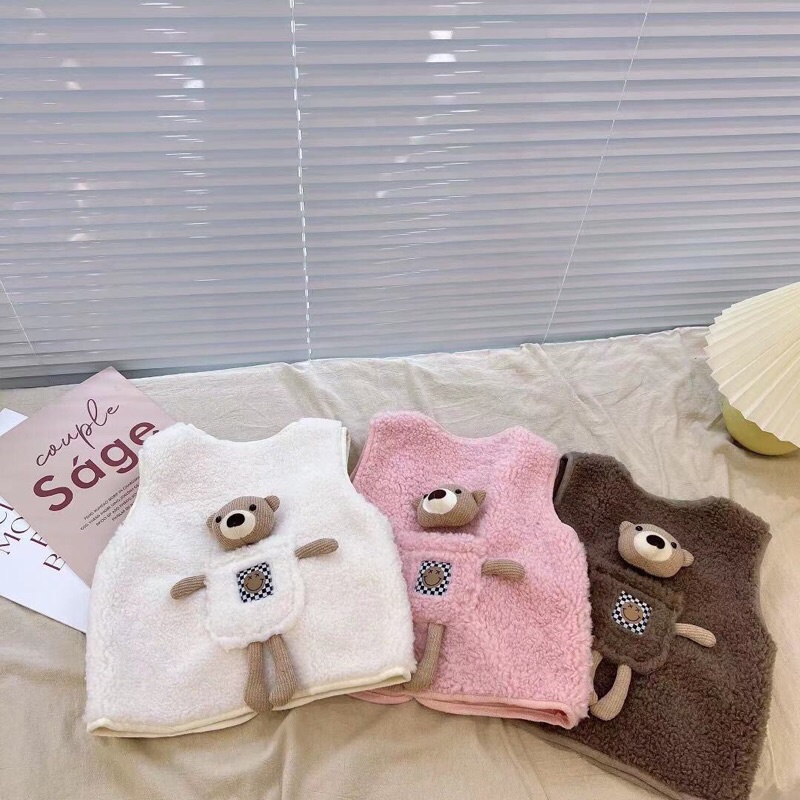 Gile lông cho bé từ 11-25kg, màu nâu ko có gấu sau lưng