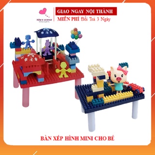 Bàn Xếp Hình Lego Cầu Trượt Phát Triển Sự Sáng Tạo Cho Bé