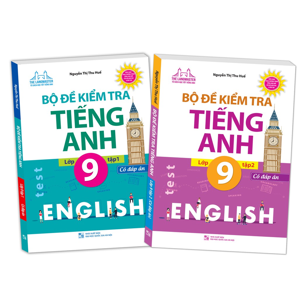 Sách - Combo Bộ đề kiểm tra tiếng Anh lớp 9