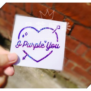 Sticker Hologram Dán BOMB BTS I PURPEL YOU Hàng Có Sẵn (K68)