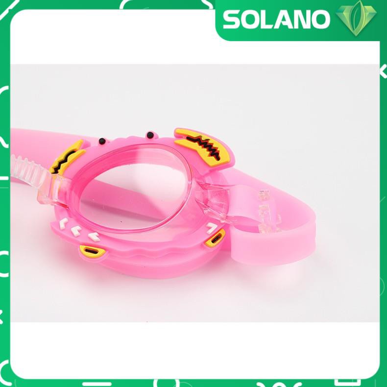 Kính bơi cho bé SOLANO chống mờ trẻ em bơi lội an toàn nhựa silicon siêu bền SS-001299