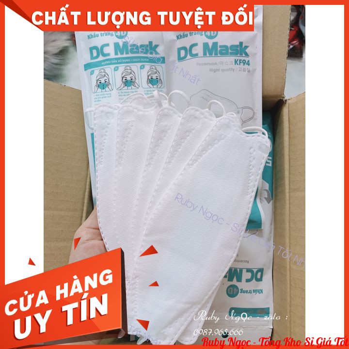 [ HÀNG CHUẨN ] Combo 50 Chiếc Khẩu Trang 4D Mask KF94 Kháng Khuẩn Công Nghệ Hàn | BigBuy360 - bigbuy360.vn