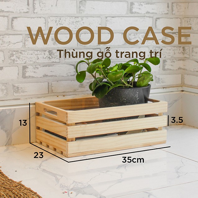 THÙNG GỖ PALLET ĐA NĂNG DECOR (SIZE S) - NỘI THẤT CĂN HỘ