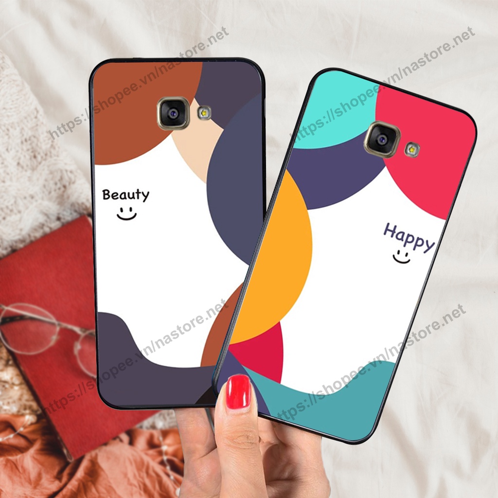 Ốp lưng Samsung A3 2016 / A5 2016 / A7 2016 mặt cười, họa tiết caro đơn giản đẹp cute