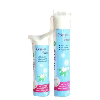 Bông tẩy trang cao cấp Jomi Cotton Pads Nhật Bản 80 miếng và 120 miếng, thấm hút, thông thoáng, mềm mại