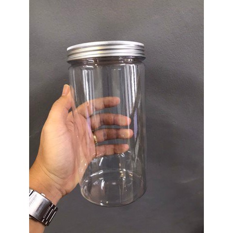 Hủ nhựa Pet nắp nhôm - Nhựa Đồng Nai - nhiều size 350ml, 500ml, 800ml ,1000ml