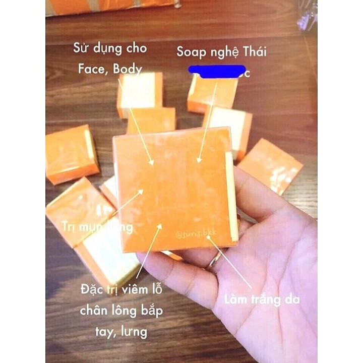 Xà Phòng Cam Nghệ Orange Natural Soap THÁI LAN sáng da