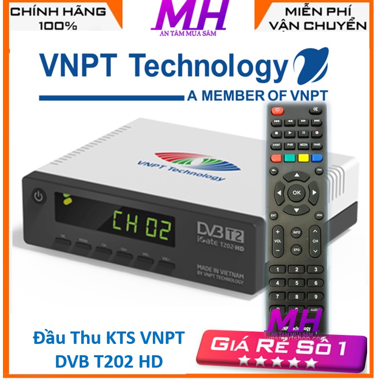 Đầu Truyền hình số VNPT DVB-T2 T202 , T203 HD VNPT-iGate ( đầu thu truyền hình mặt đất VNPT)