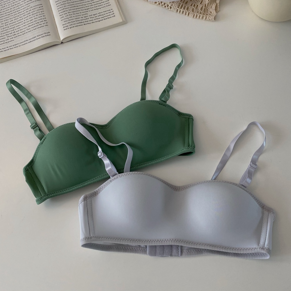 Áo Ngực Không Gọng Không Dây Chống Trượt Thời Trang Hàn Quốc Cho Nữ