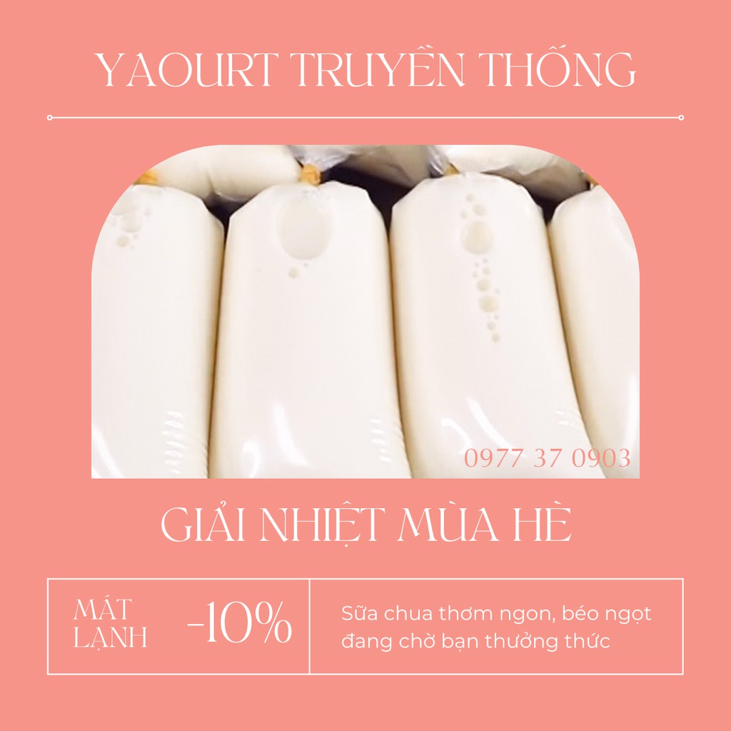 Yaourt (sữa chua bịch) nhà làm - 100% từ sữa bò tươi nguyên chất | WebRaoVat - webraovat.net.vn