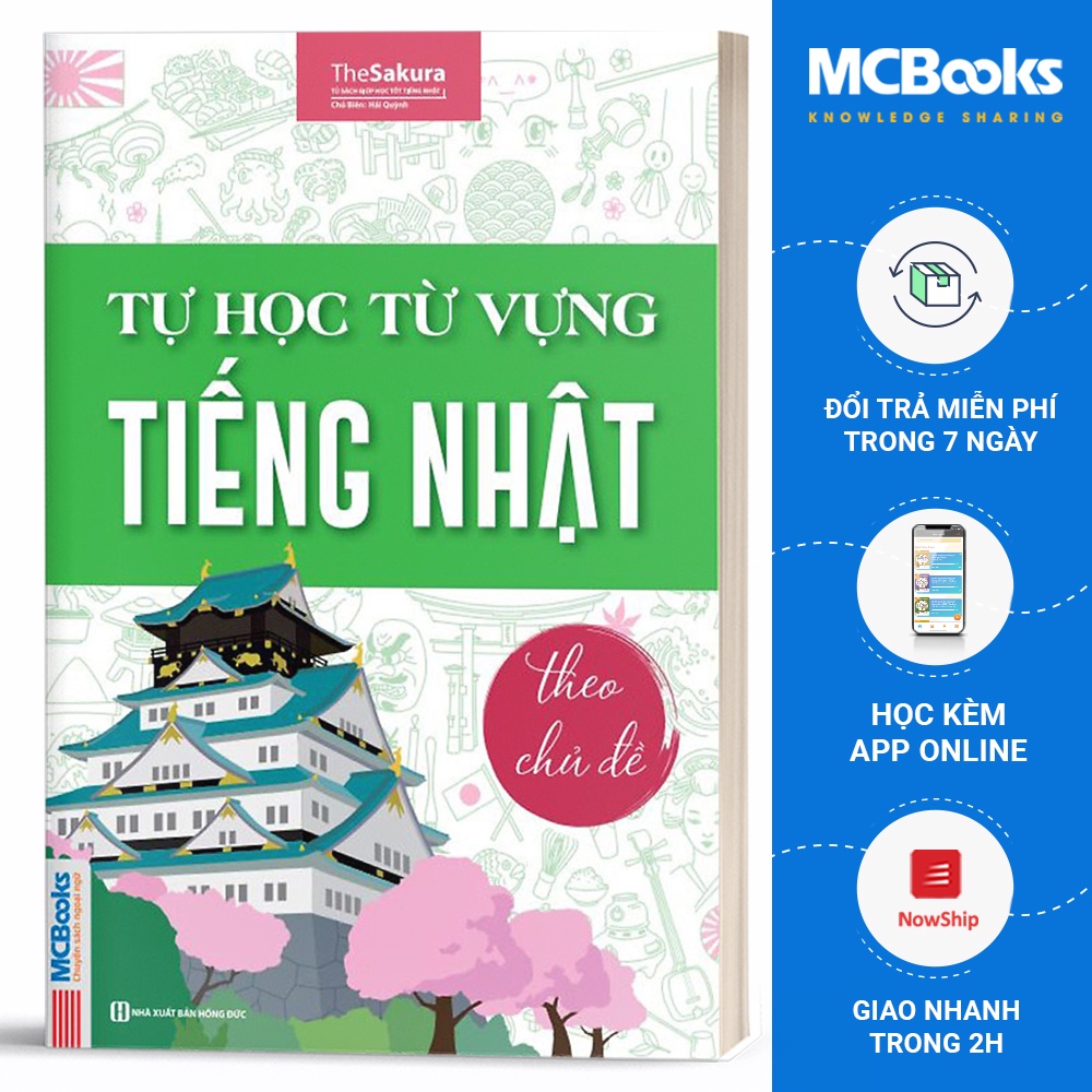 Sách - Tự học từ vựng tiếng nhật theo chủ đề - MCBooks