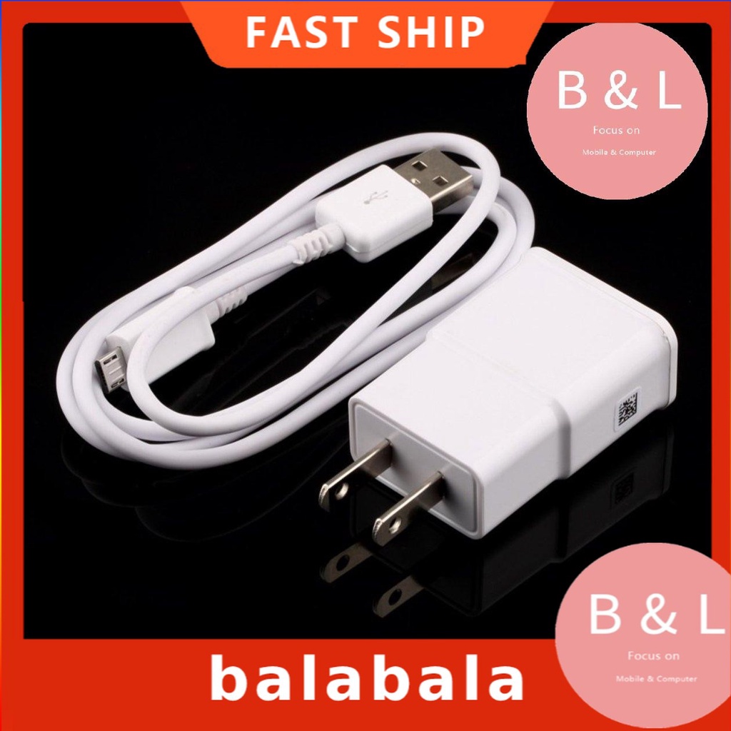 Bộ sạc + dây cáp sạc usb cho Samsung Galaxy Note2 Ii N7100 S4 S3