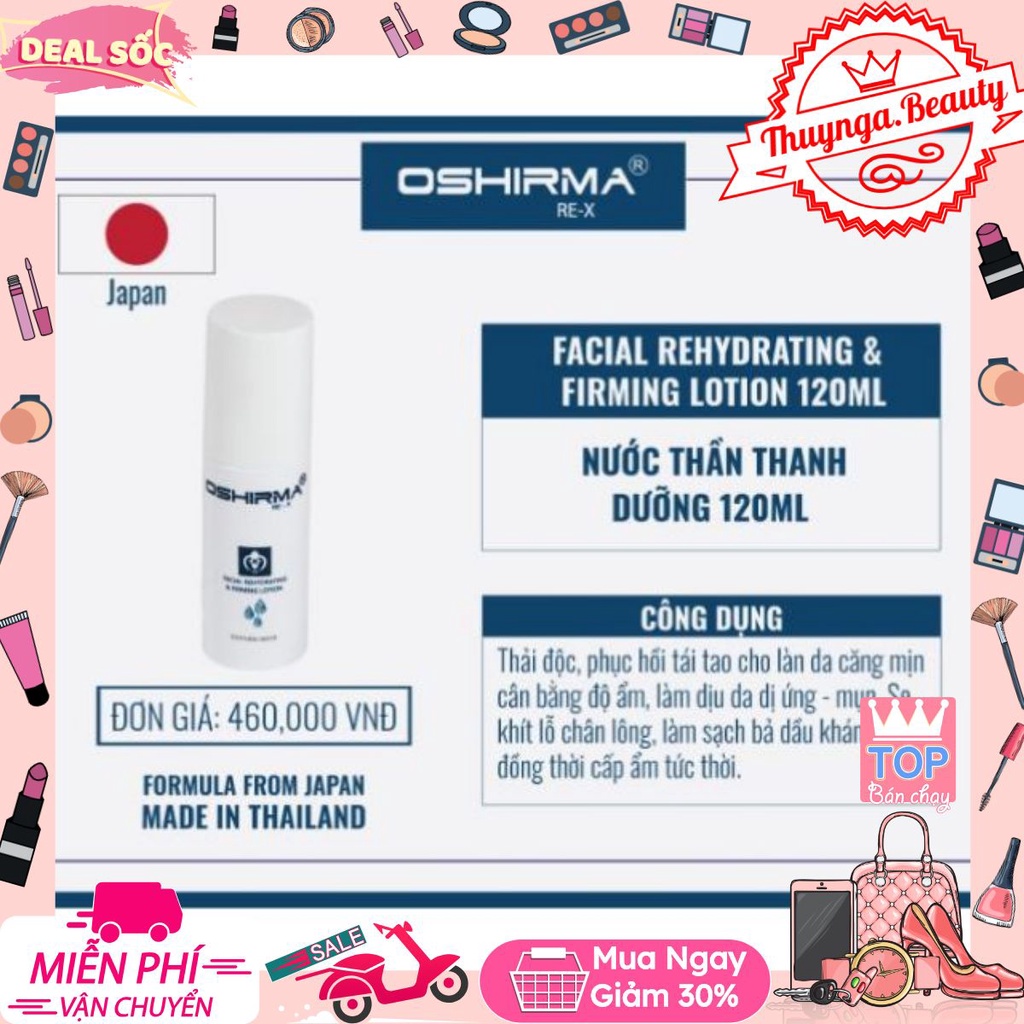 ❌ ø Nước Xịt Khoáng OSHIRMA 2in1 120ml Dưỡng Ẩm Phục Hồi Da Se Lỗ Chân Lông ø #thuynga.beautyshop#❌CHÍNH HNAGX 100%❌