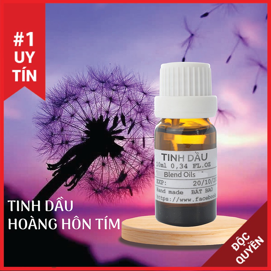 Tinh dầu mix cao cấp Hoàng Hôn Tím 10ml AloAroma mùi nhẹ nhàng, thư thái