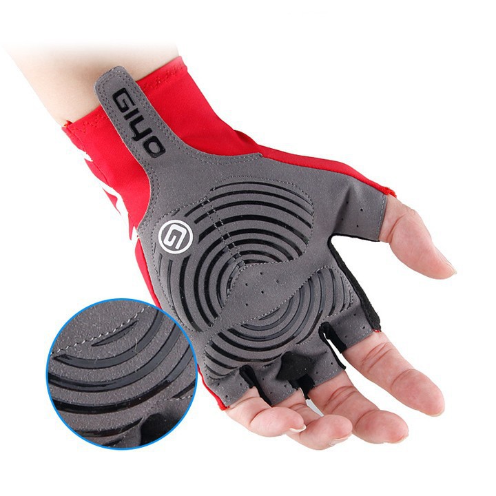 Găng tay xe đạp Giyo S-02 ĐEN Ngắn ngón