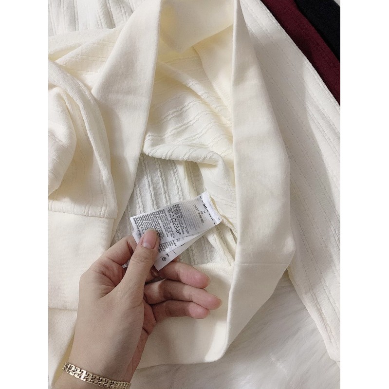 Áo thun len G.A.P cổ viền xuất dư xịn (có bigsize)