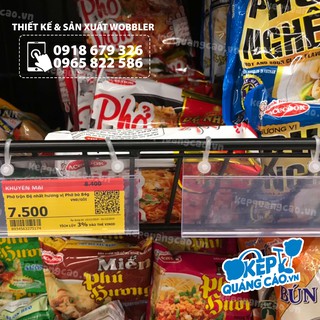 Nẹp giá sản phẩm có khuy bấm, nẹp thẻ treo có khuy  bấm KT A6