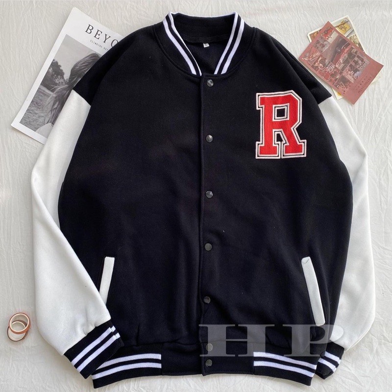 Áo bomber logo R phối tay TH6 | BigBuy360 - bigbuy360.vn