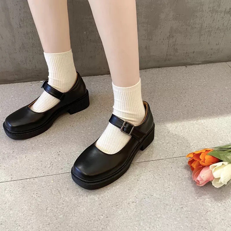 Giày búp bê DARK LOLI đế cao