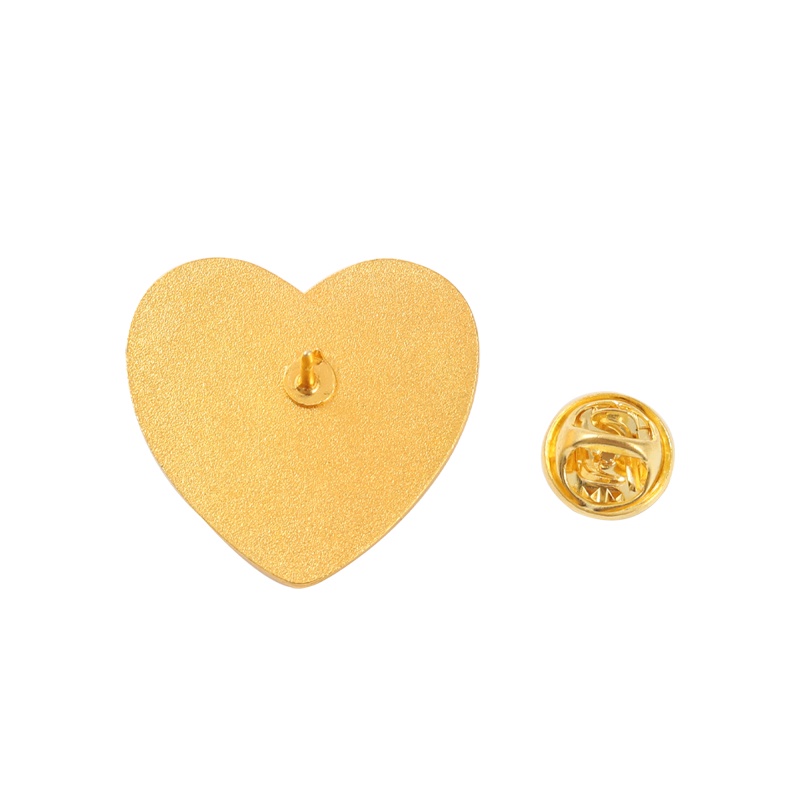 Ghim cài áo Miss Zoe hình trái tim hoạt hình đáng yêu