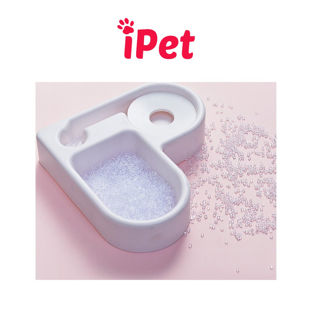 Bát Ăn Uống Tự Động Cho Chó Mèo Chữ L Trái Tim Để Góc Tường 2in1 ( Không Kèm Bình ) -  iPet Shop