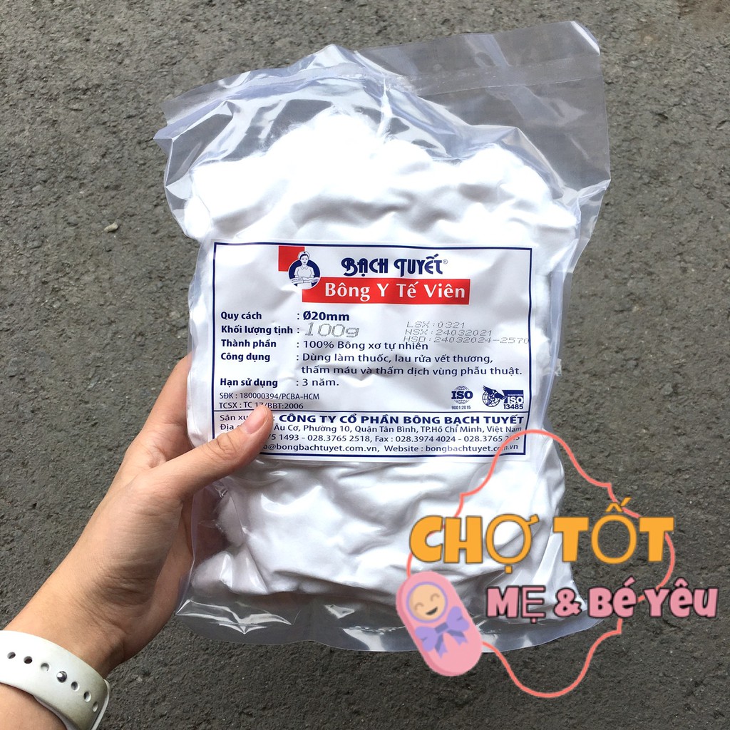 BÔNG GÒN VIÊN BẠCH TUYẾT 80GR