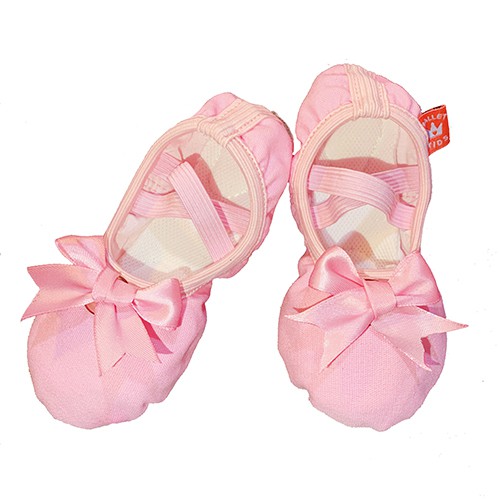 Giày múa ballet trẻ em - giày ballet đính nơ GPK04