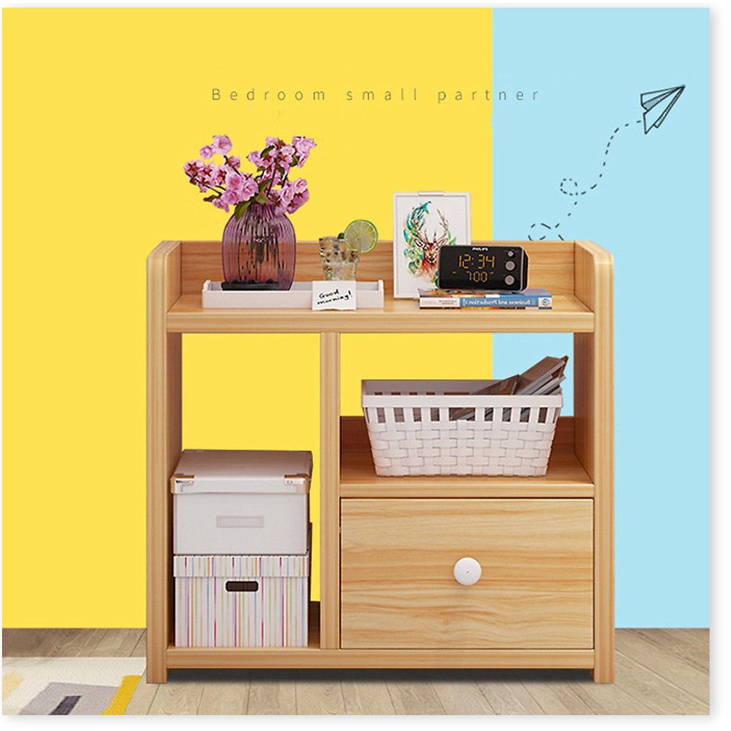 (TỦ - KỆ) GỖ ĐẦU GIƯỜNG CÓ NGĂN KÉO DỄ LẮP GHÉP ( TỔNG KHO GIA DỤNG GIÁ RẺ ) | BigBuy360 - bigbuy360.vn