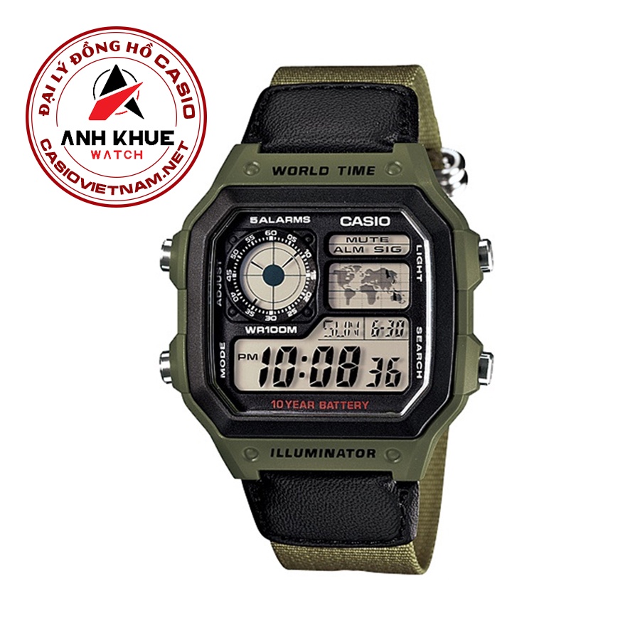 Đồng Hồ Casio Nam AE-1200WHB-3BVDF