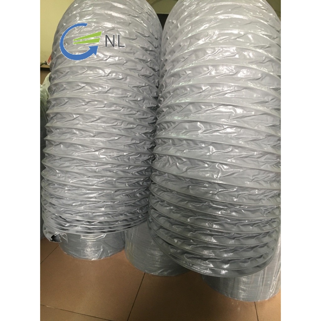 Ống vải chống cháy thông gió hút khói bếp, ống gió mềm vải D150,10 mét/ ống