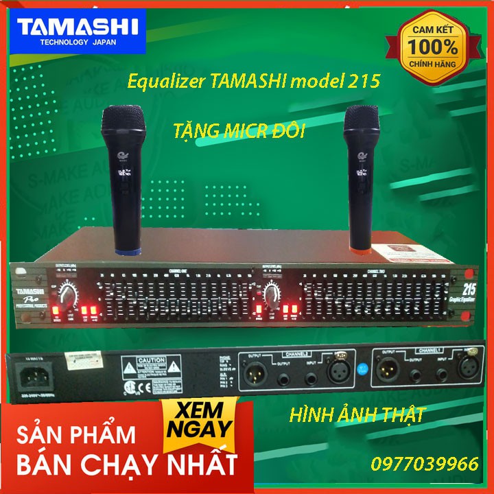 [Mã ELHACE giảm 4% đơn 300K] [kèm micro đôi] Lọc xì âm thanh equalizer tamashi 2015 trong trẻo, không lẫn tạp âm