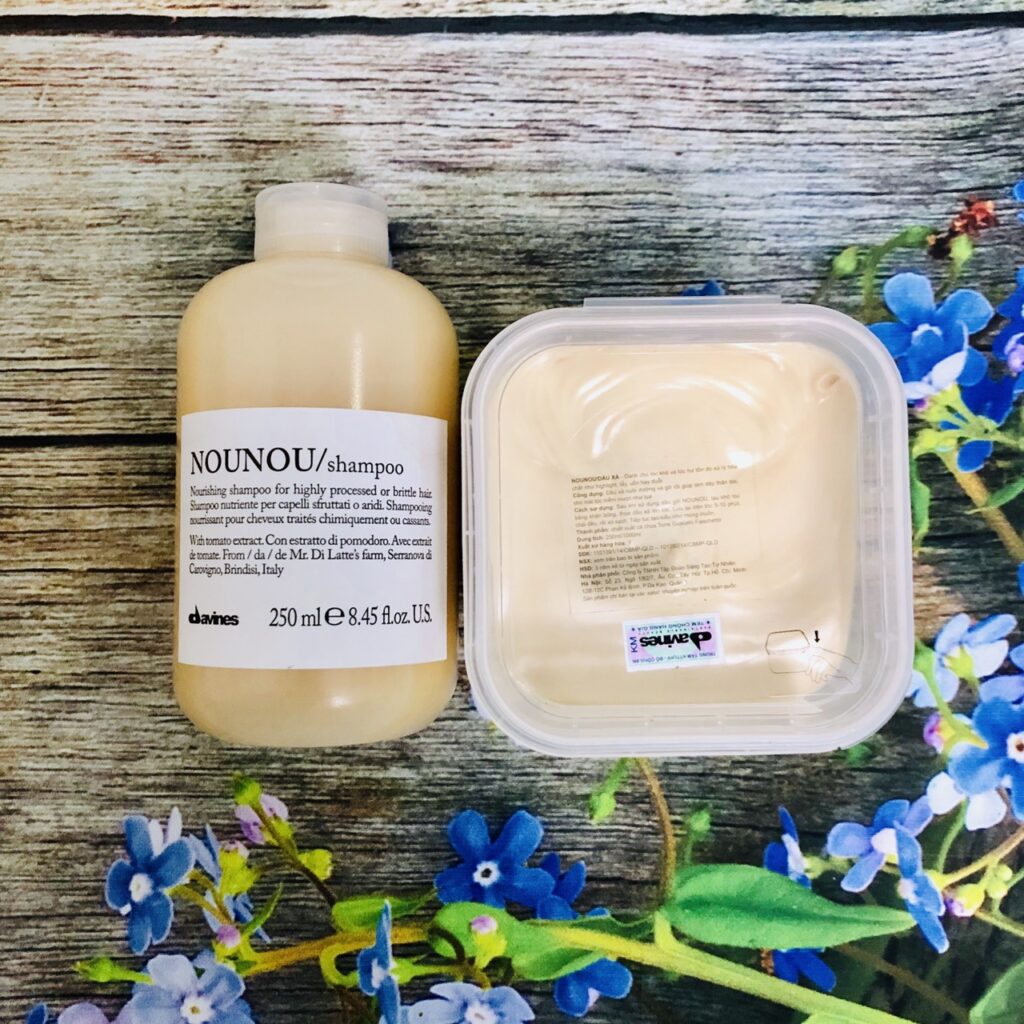 Dầu gội hấp phục hồi tóc hư tổn Davines Nounou 250ml