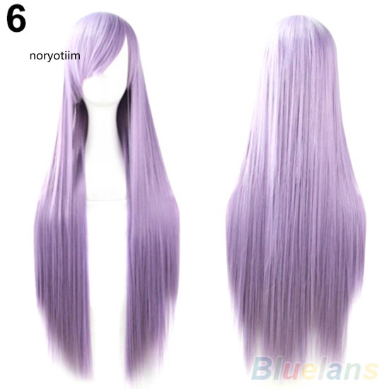 Bộ Tóc Giả Nữ Dài Thẳng Có Mái Xéo