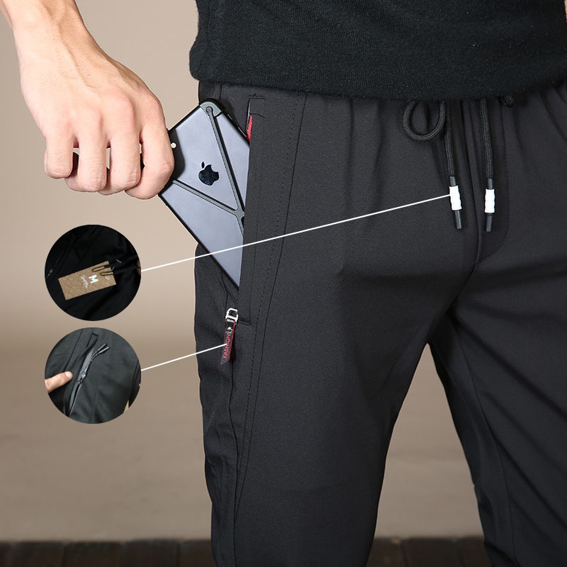 ●■✧Quần jogger thể thao nam trơn SPORT NEW chất vải gió dù dày dặn mềm mịn, co giãn tốt