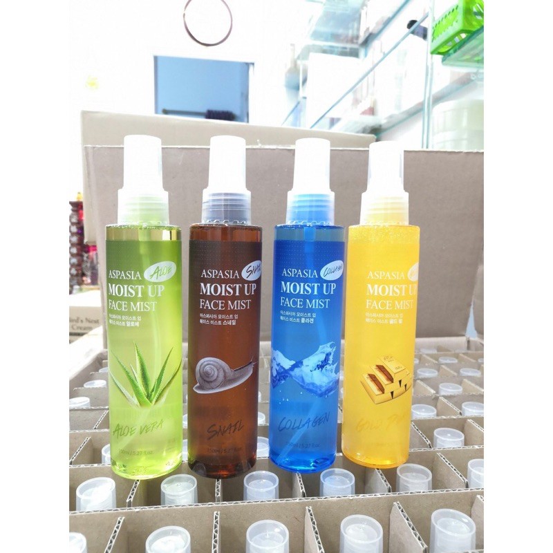 [CHÍNH HÃNG 100%] Xịt khoáng Aspasia Nha đam/Collagen trắng da giữ ẩm_ Hàng Korea | BigBuy360 - bigbuy360.vn