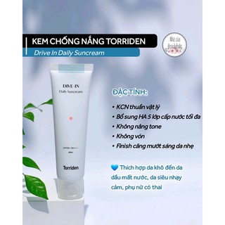 Kem chống nắng vật lý TORRIDEN DIVE-IN SPF50+ PA++++