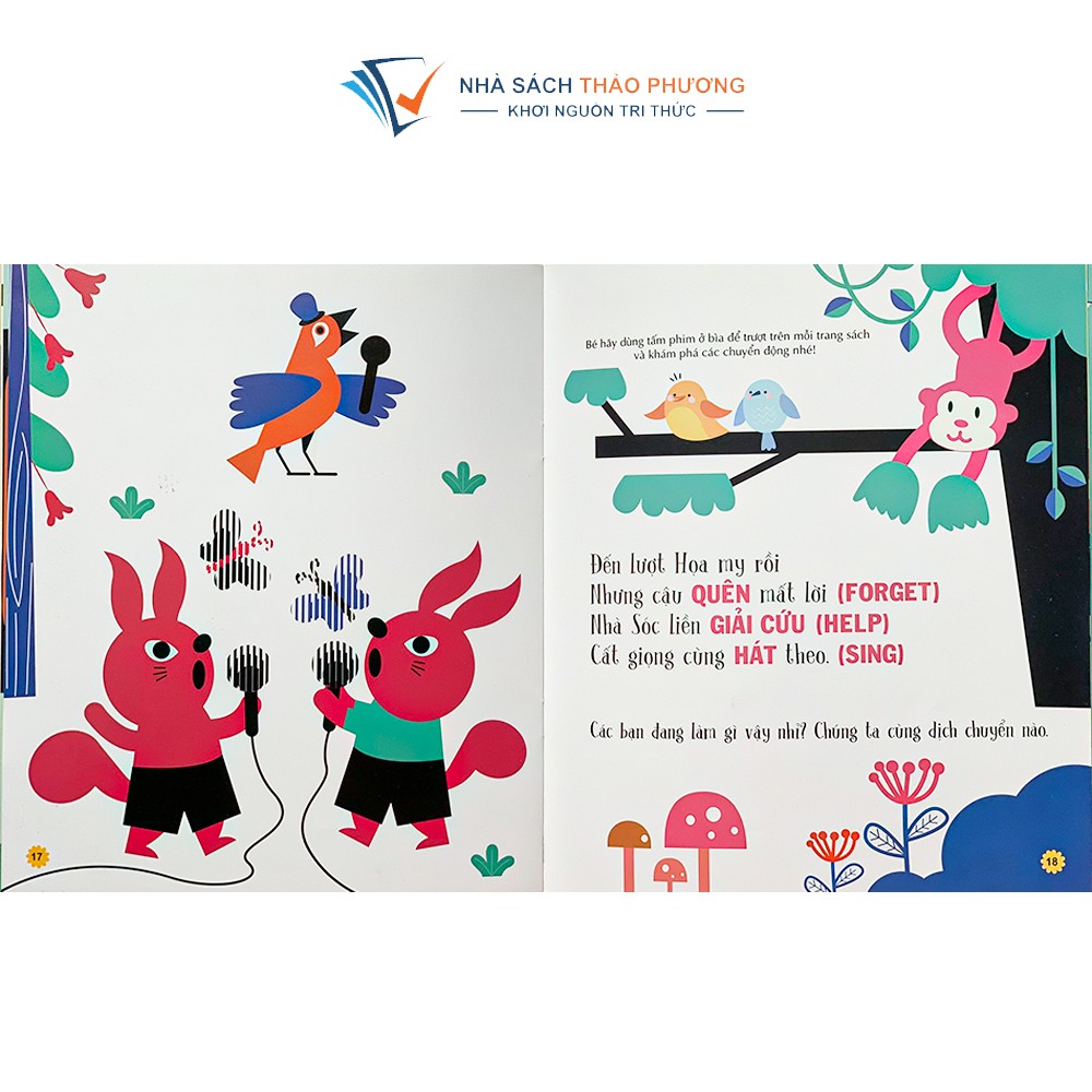 Sách - Moving book Cuốn sách biết nhảy múa tương tác độc đáo nhiều chủ đề cho bé