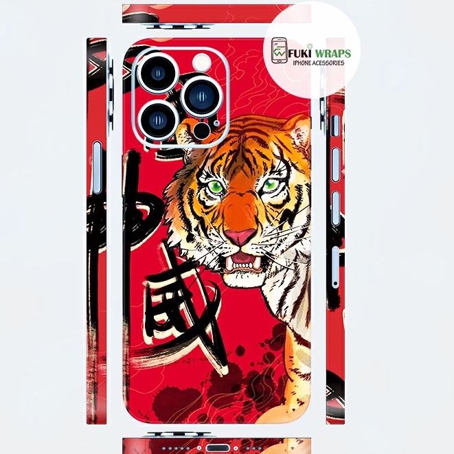 Tấm dán Skin Mặt Sau Hình Hổ FULL VIỀN Dành Cho 13prm , 12prm , 11prm , x, xsm , 7p , ip11 , ip12 ip 13 - FukiShop