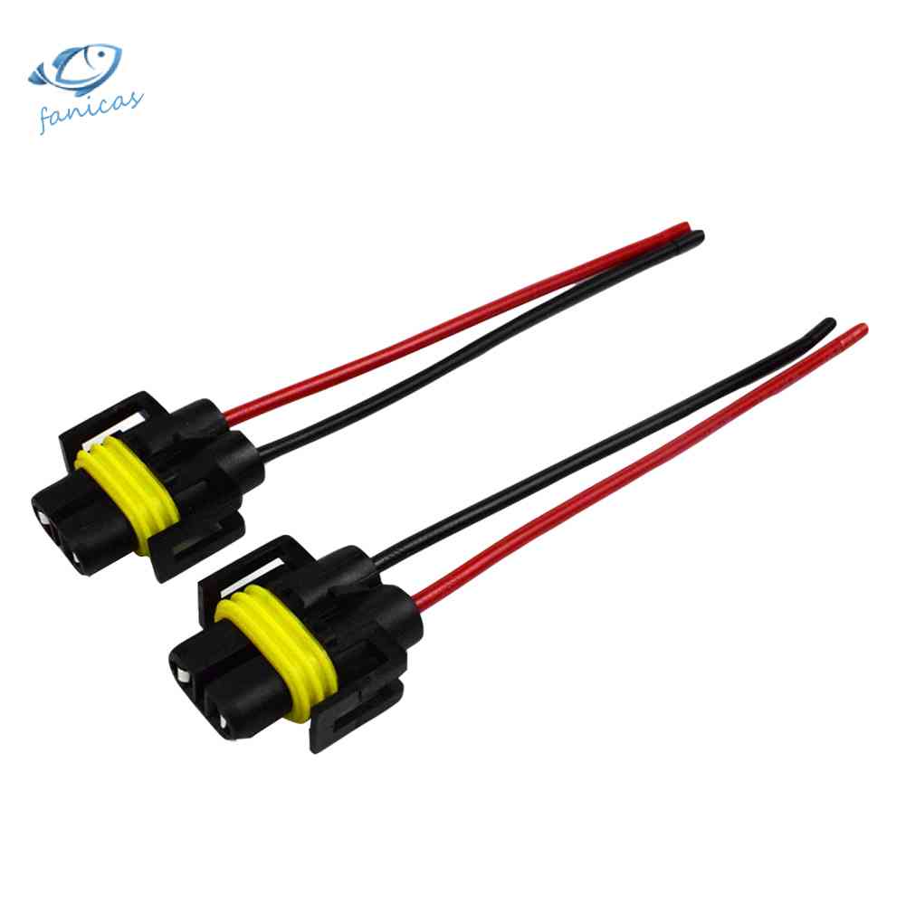 Set 2 Đuôi Đèn Pha H8 / H9 / H11 Cho Xe Ô Tô