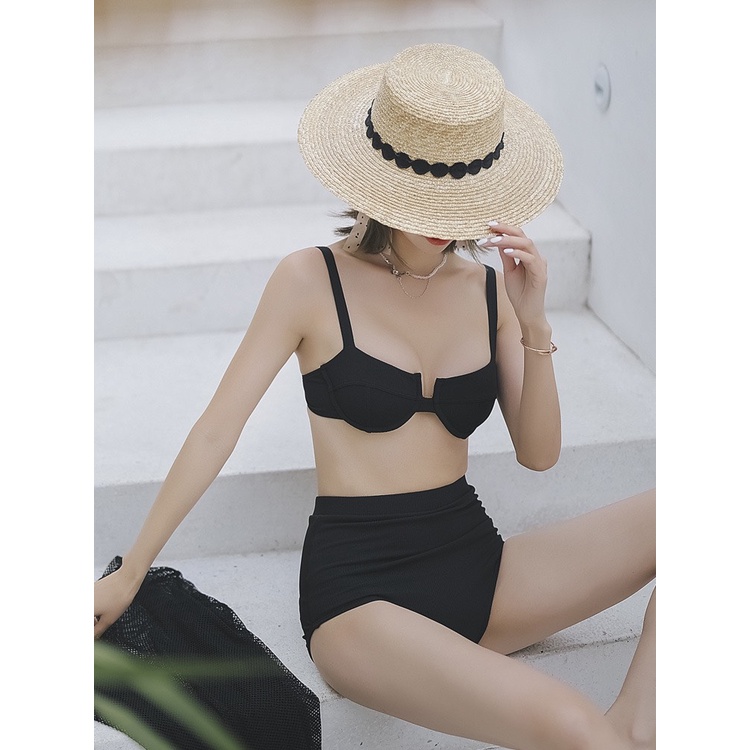 Bikini đồ bơi nữ 2 mảnh đi biển cạp cao che bụng sexy tôn dáng cao cấp Cici